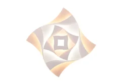 TRIO LED Deckenlampe AKITA 48 x 48 cm weiß