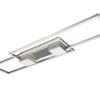 TRIO LED Deckenlampe ALBANY 100 cm nickelfarbig