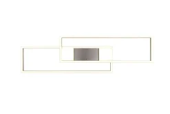 TRIO LED Deckenlampe ALBANY 100 cm nickelfarbig