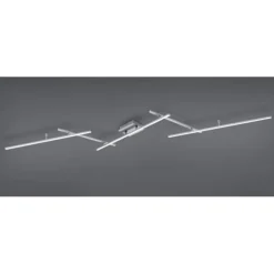 TRIO LED Deckenlampe ARVIN 245 cm nickelfarbig
