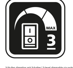 TRIO LED Deckenlampe CAYA 50 cm alufarbig