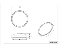 TRIO LED Deckenlampe CLARIMO 33 cm weiß