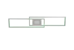 TRIO LED Deckenlampe GANADO 110 x 21 cm nickelfarbig