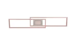 TRIO LED Deckenlampe GANADO 110 x 21 cm nickelfarbig