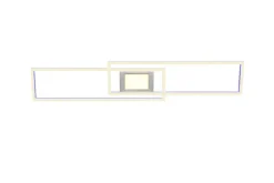 TRIO LED Deckenlampe GANADO 110 x 21 cm nickelfarbig