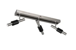 TRIO LED Deckenlampe mit 3 Spots IKARIS 63cm nickelfarbig