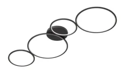 TRIO LED Deckenlampe RONDO schwarz