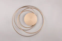 TRIO LED Deckenlampe TRS NALA goldfarbig