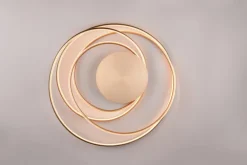 TRIO LED Deckenlampe TRS NALA goldfarbig