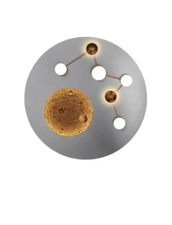 TRIO LED Deckenlampe ZODIAC 50 cm alufarbig