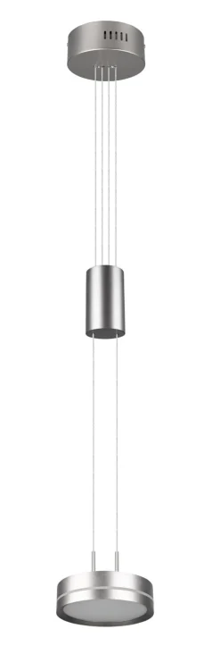 TRIO LED Pendelleuchte FRANKLIN 1-flg nickelfarbig