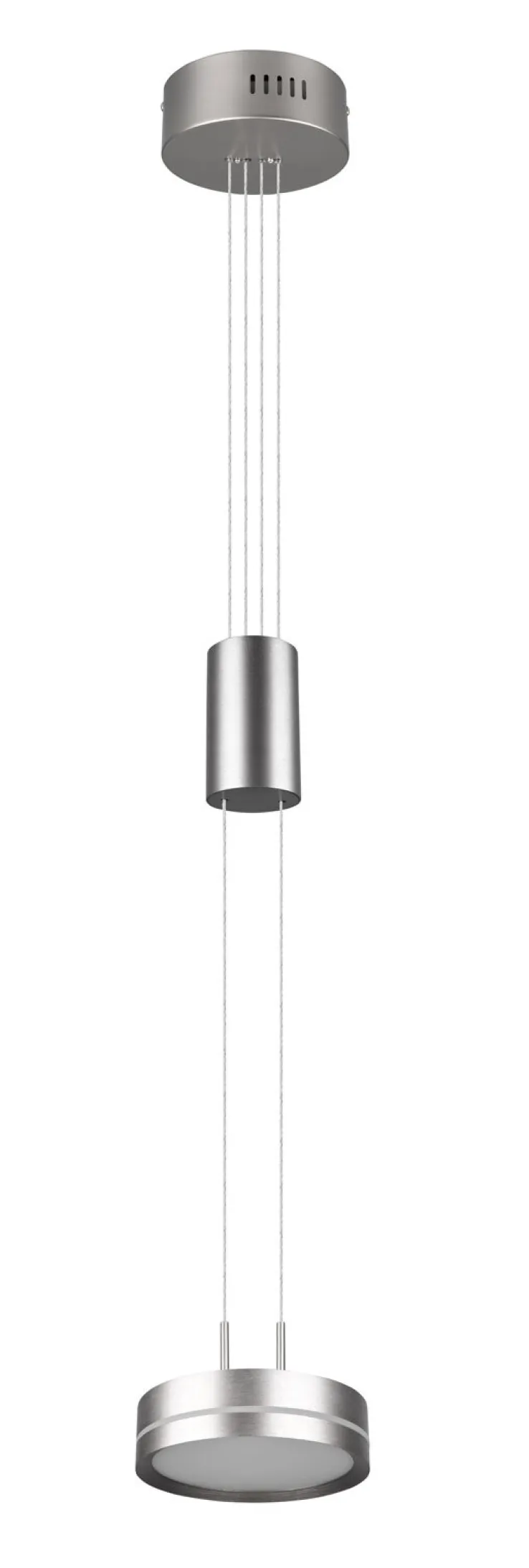 TRIO LED Pendelleuchte FRANKLIN 1-flg nickelfarbig