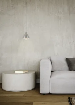 TRIO LED Pendelleuchte ROMEO Metall Ø 15,5 cm Höhe 50–200 cm Alu-/Nickelfarbig