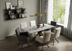 TRIO LED Pendelleuchte SALINAS messingfarbig