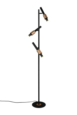 TRIO LED Stehlampe TRS IKARIS 3-flg. schwarz matt