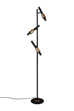 TRIO LED Stehlampe TRS IKARIS 3-flg. schwarz matt