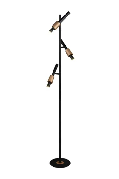 TRIO LED Stehlampe TRS IKARIS 3-flg. schwarz matt