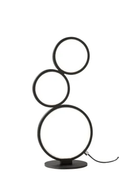 TRIO LED Tischlampe RONDO 45 cm schwarz