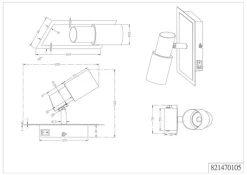 TRIO LED Wandleuchte mit 1 Spot CLAPTON chromfarbig