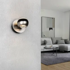 TRIO LED Wandleuchte TRS ORBIT nickelfarbig