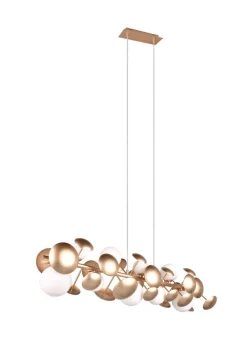 TRIO Retrofit Balkenpendel TRS BUBBLE 100 cm goldfarbig
