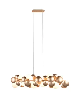 TRIO Retrofit Balkenpendel TRS BUBBLE 100 cm goldfarbig