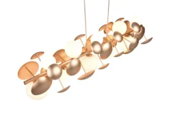 TRIO Retrofit Balkenpendel TRS BUBBLE 100 cm goldfarbig