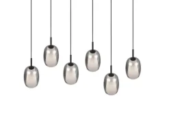 TRIO Retrofit Balkenpendel TRS BARRET 89 cm schwarz /rauchfarbig