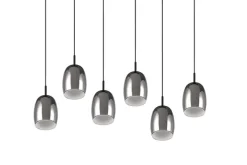 TRIO Retrofit Balkenpendel TRS BARRET 89 cm schwarz /rauchfarbig