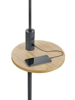 TRIO Retrofit Stehlampe CLAAS mit Tisch und USB