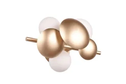 TRIO Retrofit Wandleuchte TRS BUBBLE goldfarbig