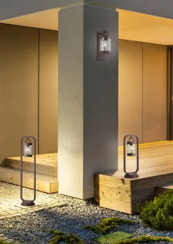 TRIO Retrofit Wegeleuchte SAMBESI 60 cm rostfarbig