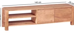 TV-Lowboard 140 x 40 cm Akazie
