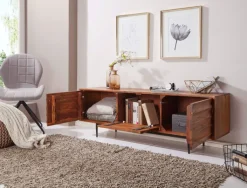 TV-Lowboard 147 x 50 cm braun