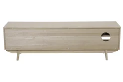 TV-Lowboard 150 x 45 cm Braun/ Rattan