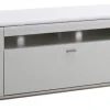 TV-Lowboard AMORA 195 cm Holznachbildung weiß