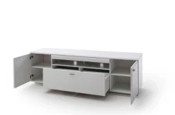 TV-Lowboard AMORA 195 cm Holznachbildung weiß