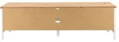 TV-Lowboard BERGEN 160 x 45 cm weiß/Artisan Oak