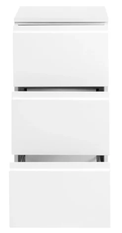 Unterschrank CARDIFF 40 x 79 cm Weiß Hochglanz