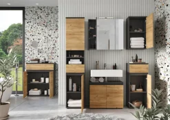 Unterschrank MAYOR Graphit/ Navarra Eiche