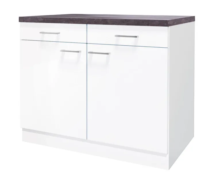 QUARTIER Unterschrank PETE weiß ca. 100 cm