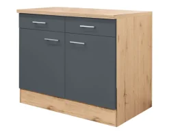 QUARTIER Unterschrank RALPH San Remo Eiche /grau 100 cm