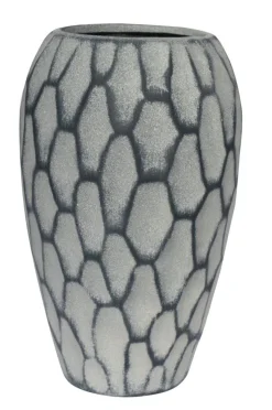 Vase 30 cm schiefergrau