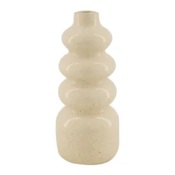 Vase 25 cm weiß /beige