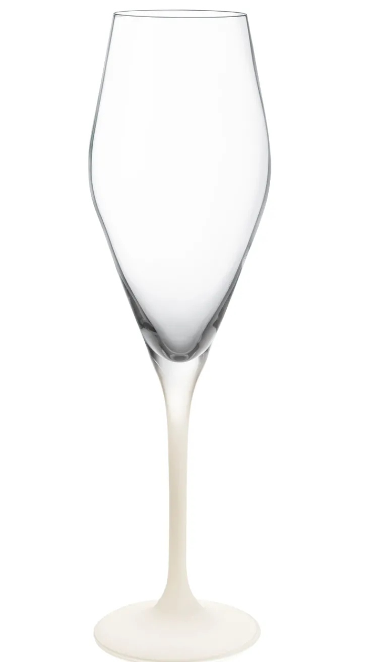 Villeroy & Boch Champagnerglas MANUFACTURE ROCK BLANC 4er Set weiß matt