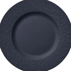 Villeroy & Boch Frühstücksteller MANUFACTURE ROCK 22,5 cm Porzellan grau/schwarz
