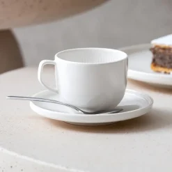 Villeroy & Boch Kaffee-Untertasse AFINA Porzellan weiß