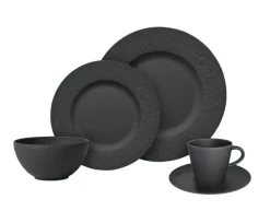 Villeroy & Boch Kombiservice MANUFACTURE ROCK 20-teilig schwarz