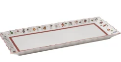 Villeroy & Boch Kuchenplatte TOY's DELIGHT 15 x 38 cm weiß /rot /grün