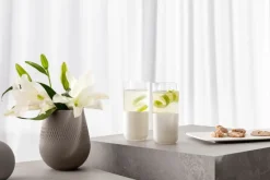 Villeroy & Boch Longdrinkglas MANUFACTURE ROCK BLANC 4er Set weiß matt